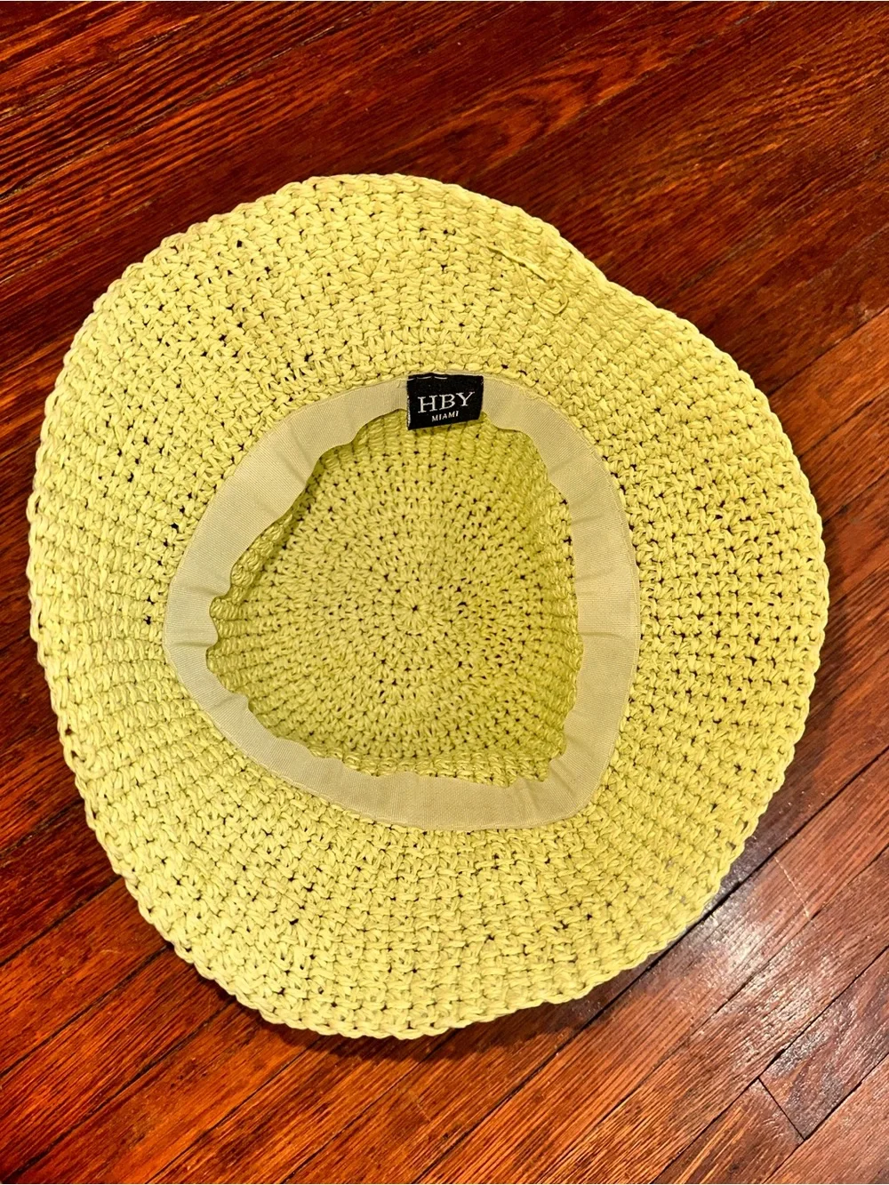 Women’s HBY Miami Light Green Bucket Hat with Beads and Seashells